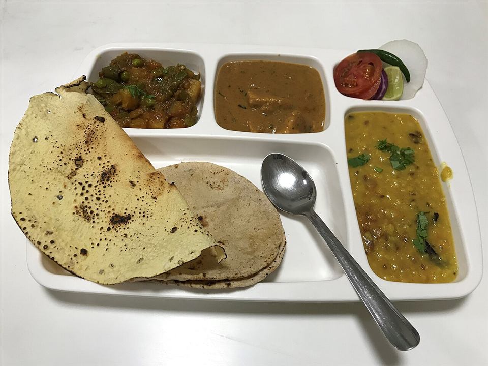 Home-style vegetarian thali from BLR Kitchen, Yelahanka